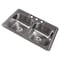 Msi Double Bowl 33in X 22in Stainless Steel Overmount Kitchen Sink ZOR-STL-SBSNK-002 - alternate 2